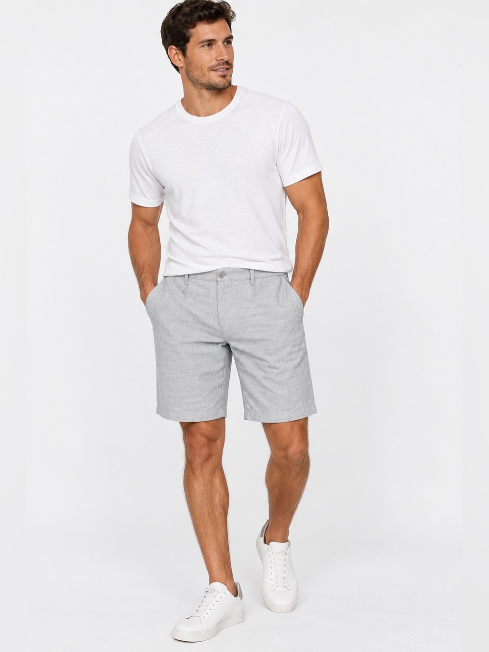 BKE Hybrid Men’s Chinos - Black and Gray Pinstripe